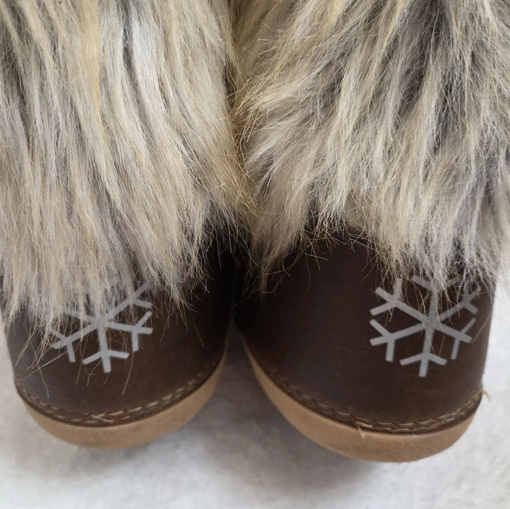 Last Day Sale🔥Brown Fury Fashion Boots winter, Made in Romania Sz US 9 woman - Picture 6 of 11